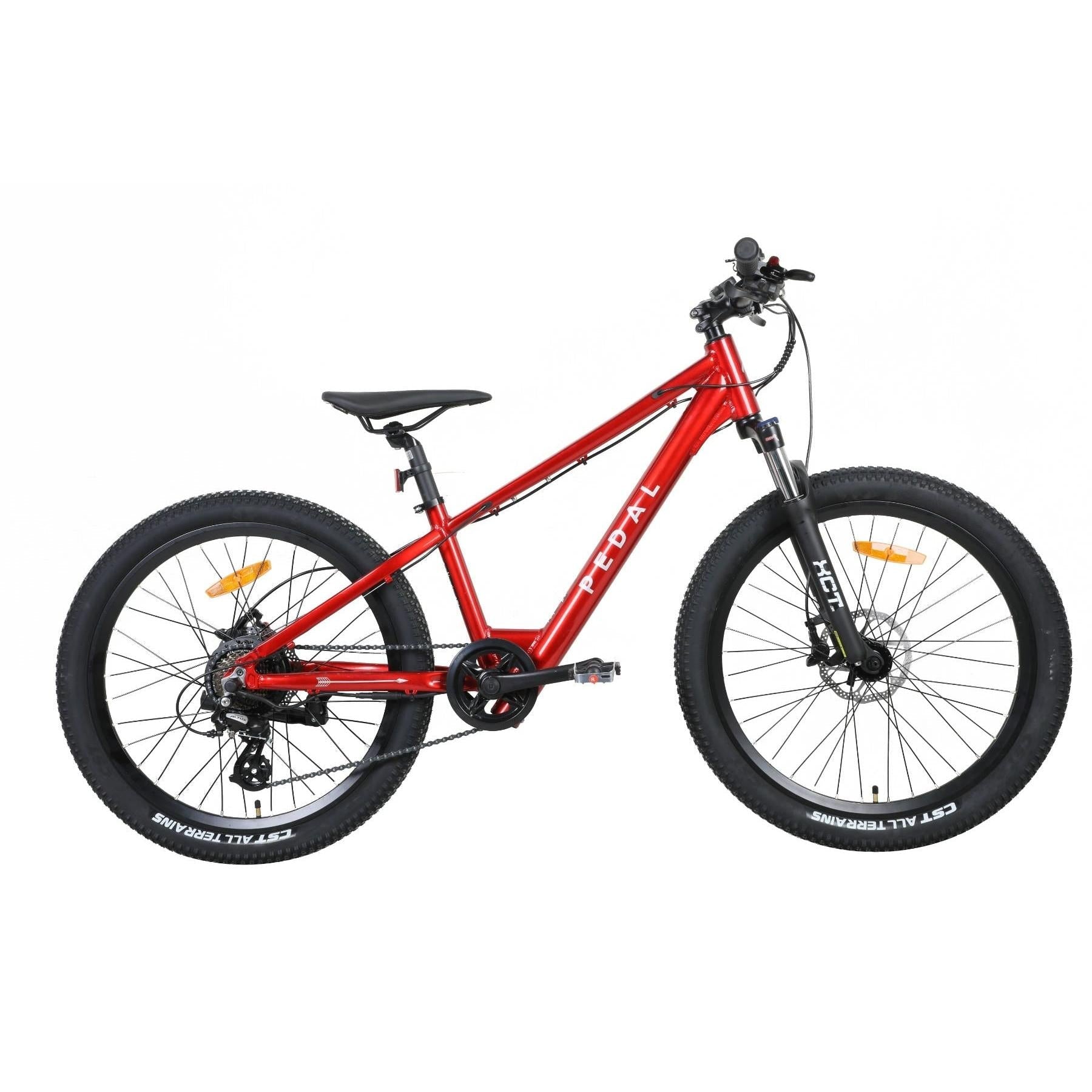 Pedal Warrior 2 24'' Electric Mountain Bike Red