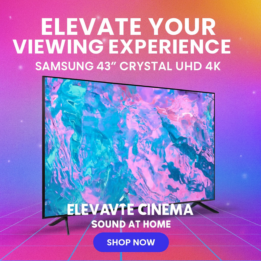 Samsung 43" CU8000 4K Crystal UHD Smart TV 23 - Layaway AU