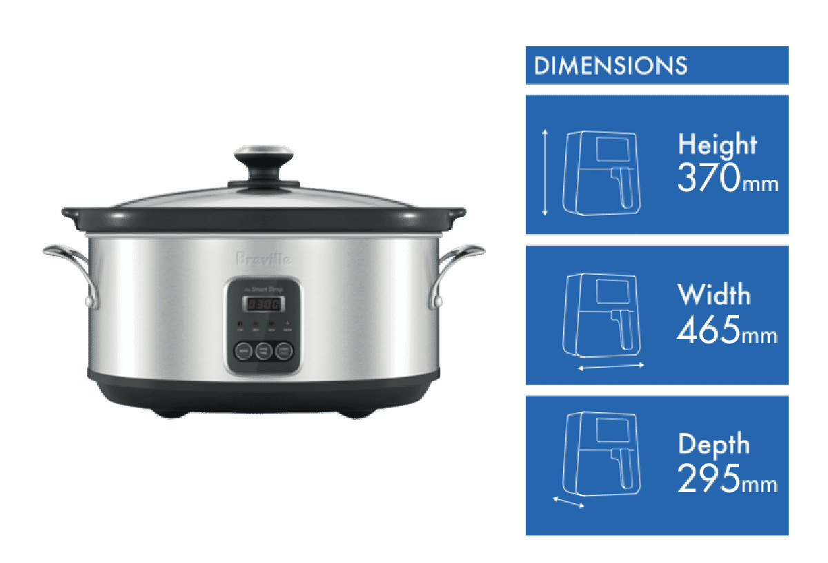 Breville The Smart Temp 6L Slow Cooker - Layaway AU