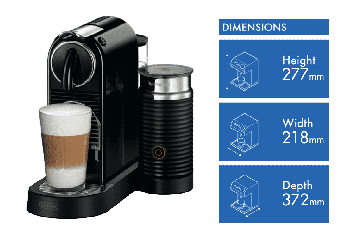 Nespresso Citiz and Milk Black Capsule Machine