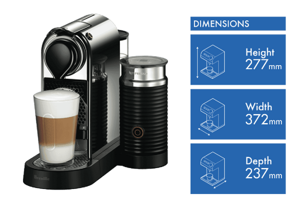 Nespresso Citiz And Milk Chrome Capsule Coffee Machine