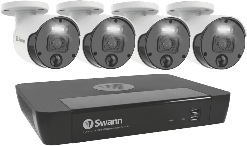 Swann 4 Camera 8 Channel 2TB 4K NVR System