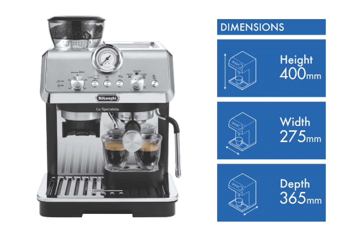 DeLonghi LaSpecialista Arte manual Coffee Machine