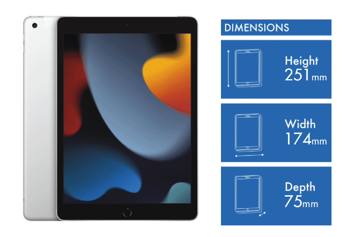 Apple iPad 10.2" (9th Gen) 64GB WiFi+Cell Silver - Layaway AU
