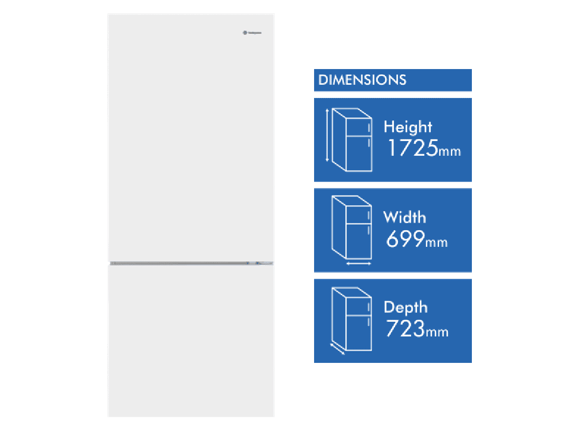 Westinghouse 425L Bottom Mount Refrigerator - Layaway AU