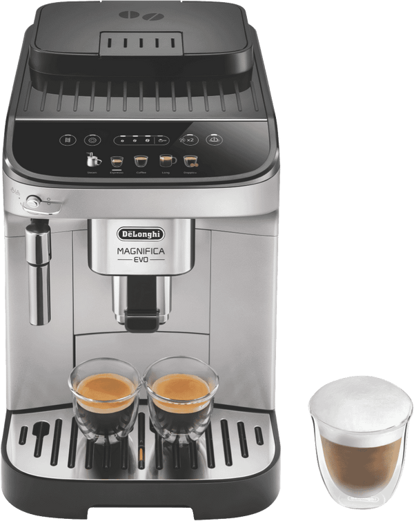 DeLonghi Magnifica Evo Fully Automatic Coffee Machine Silver Black
