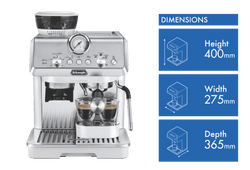 DeLonghi La Specialista Arte Manual Pump Coffee Machine White