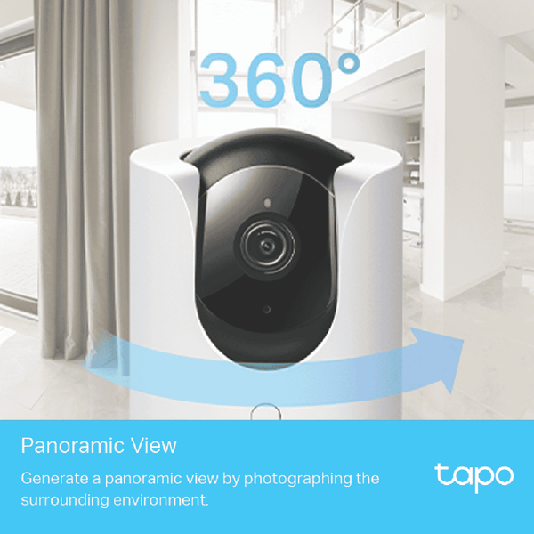 TP-LINK Tapo 4MP Pan/Tilt AI Home Security Wi-Fi Camera