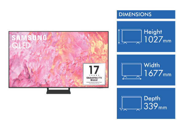 Samsung 75" Q60C 4K QLED Smart TV 23