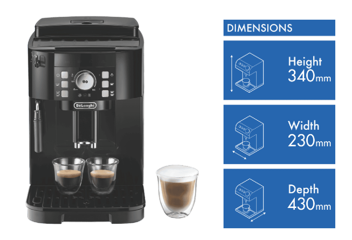 DeLonghi Magnifica Fully Automatic Coffee Machine Black