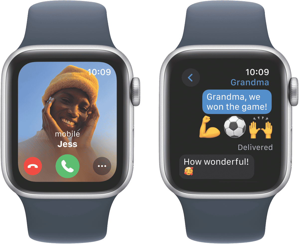 Apple Watch SE GPS 40mm Silver Aluminium Case with Storm Blue Sport Band - S/M - Layaway AU