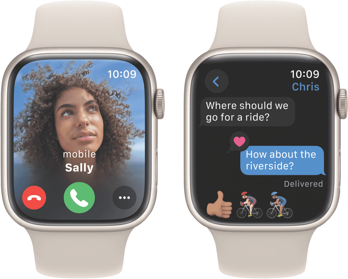 Apple Watch Series 9 GPS 45mm Starlight Aluminium Case with Starlight Sport Band - M/L - Layaway AU