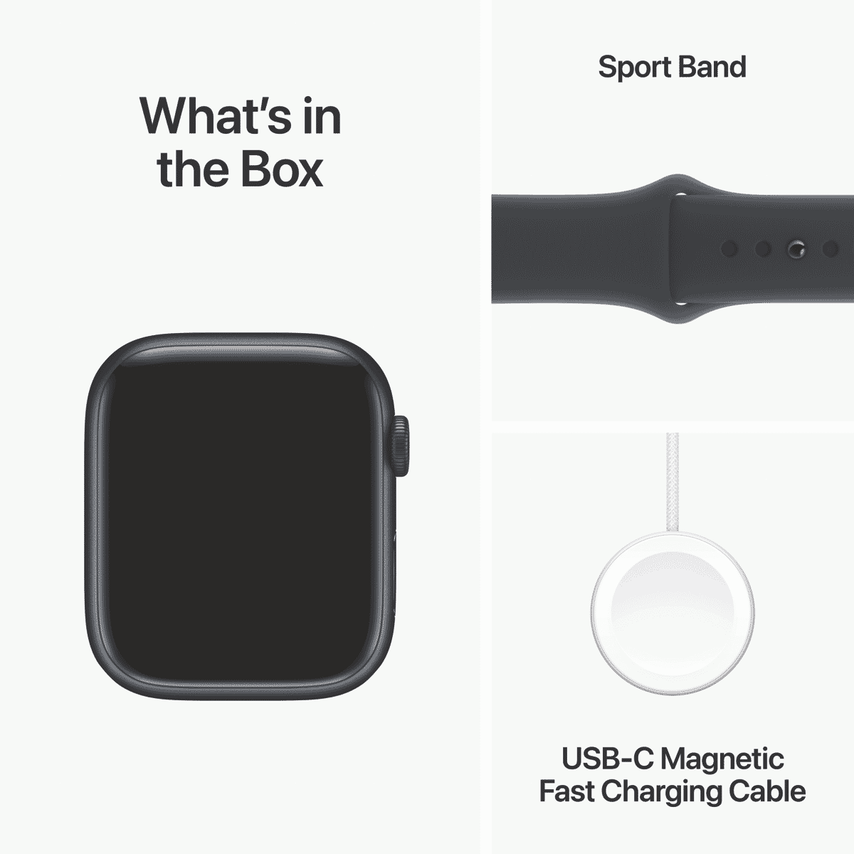 Apple Watch Series 9 GPS 45mm Midnight Aluminium Case with Midnight Sport Band - M/L - Layaway AU