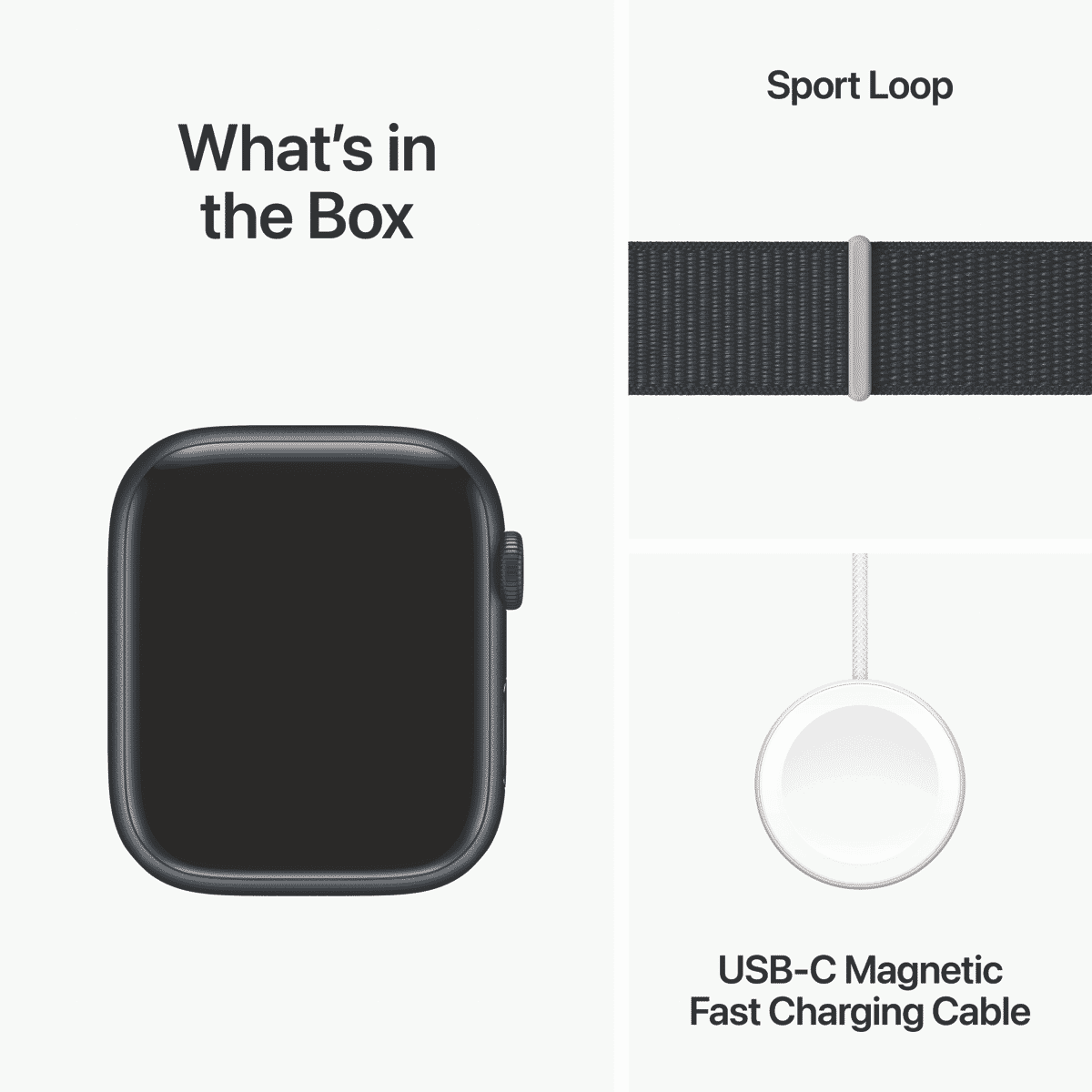 Apple Watch Series 9 GPS 45mm Midnight Aluminium Case with Midnight Sport Loop - Layaway AU
