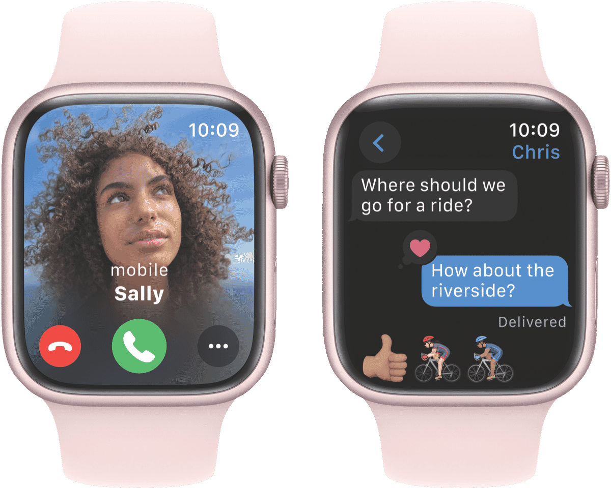 Apple Watch Series 9 GPS 45mm Pink Aluminium Case with Light Pink Sport Band - M/L - Layaway AU