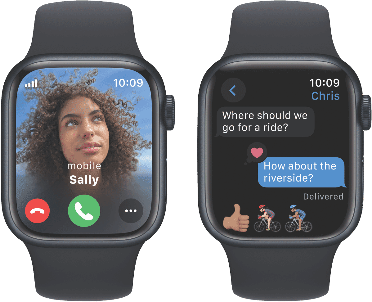 Apple Watch Series9 GPS + Cellular 41mm Midnight Aluminium Case with Midnight Sport Band - S/M - Layaway AU