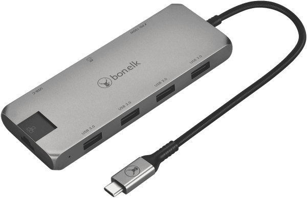 Bonelk Long-Life USB-C to 8in1 Multiport Hub (Space Grey)