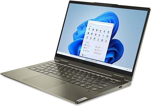 Lenovo Yoga 7 Laptop, 14-inch FHD, AMD Ryzen 5, 16GB RAM, 1TB SSD, Wi-Fi 6, Windows 11 Home, Slate Grey, 82N7003PAU