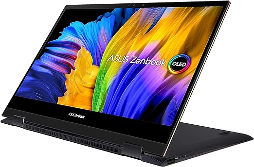 ASUS Zenbook Flip Laptop + Touch screen, 13.3-inch, Windows 11 Home, Intel Core i7-1165G7 Processor 2.8 GHz Processor, 1TB SSD, 16GB RAM, Intel Iris Xe Graphics, Jade Black, UX371EA-HL709W