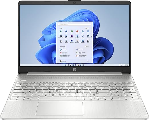 HP 15" Windows 11 Laptop - 12th Gen Intel Core i3-1215U (up to 4.4 GHz) - 8GB RAM, 256GB SSD - Intel UHD Graphics - Natural Silver - 714R5PA