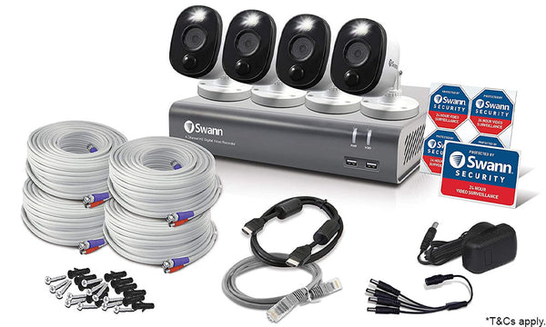 Swann 4 Camera 4 Channel 1080p Full HD DVR Security System, Grey