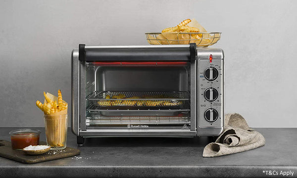 Russell Hobbs Air Fry Crisp 'N Bake Toaster Oven, Silver