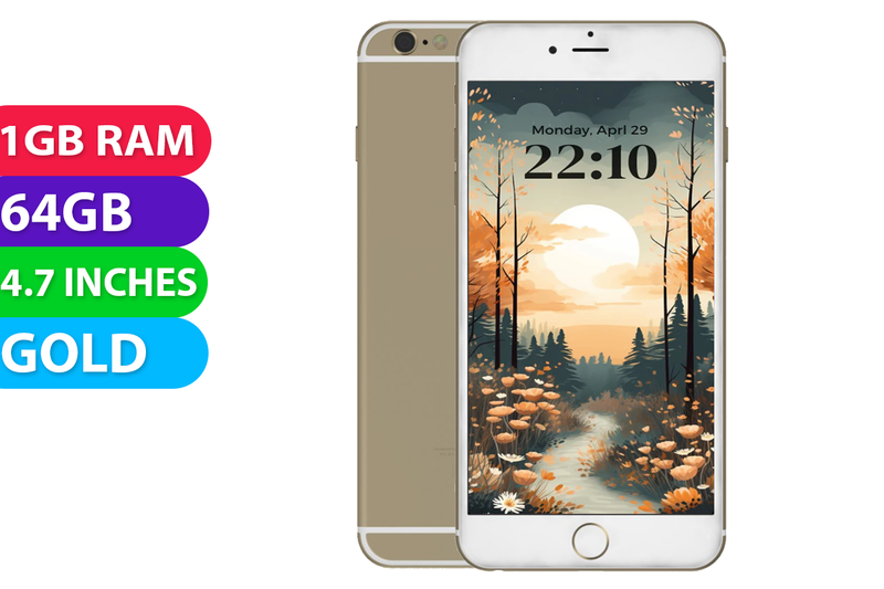 Apple iPhone 6 (64GB, Gold, Global Ver) - Excellent - Refurbished