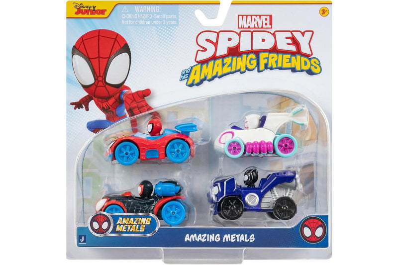 Marvel's Spidey: Amazing Metals Die-Cast Vehicles - 4-Pack