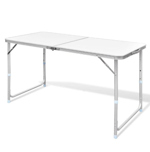Foldable Camping Table Height Adjustable Aluminium 120 X 60 Cm Camping Tables