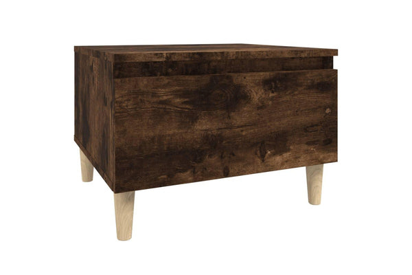 Side Table Smoked Oak 50x46x35 cm Engineered Wood vidaXL