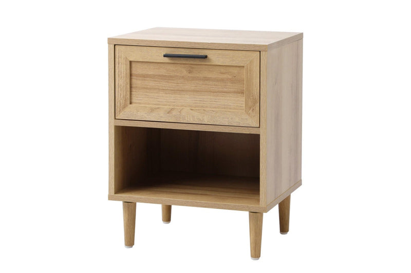 Oikiture Bedside Table Natural