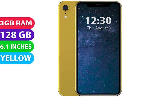 Apple iPhone XR (128GB, Yellow, Global Ver) - Refurbished - As New