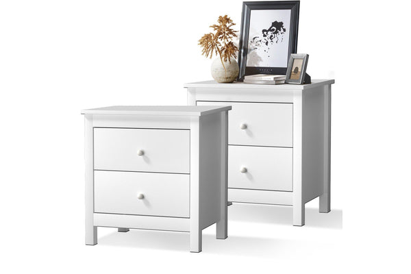 Oikiture Bedside Tables Set of 2 Nightstand Side Table