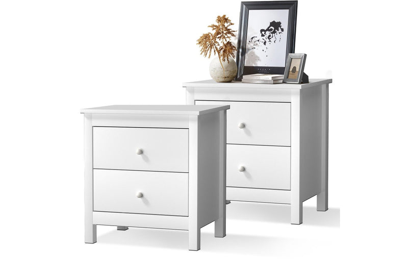 Oikiture Bedside Tables Set of 2 Nightstand Side Table