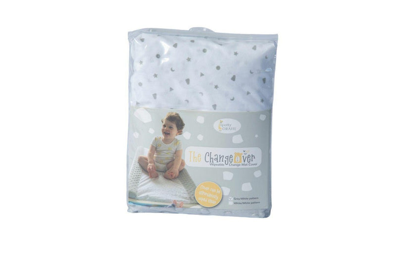 Spotty Giraffe The ChangeOver Baby Infant Portable Change Pad Cover Grey Trim