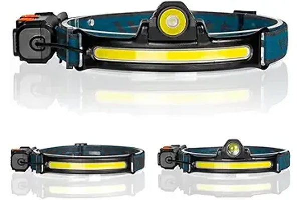 Costcom New Headlamp sensor head light Led XPG+COB USB Headlight Waterproof Camping