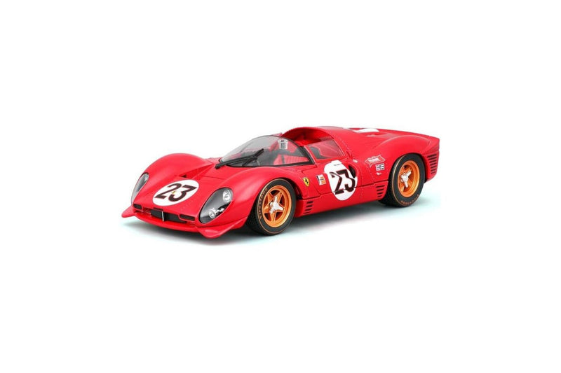 Bburago 1:24 1967 Ferrari 330 P4 196 Daytona Diecast Red Model Sports Car 3+