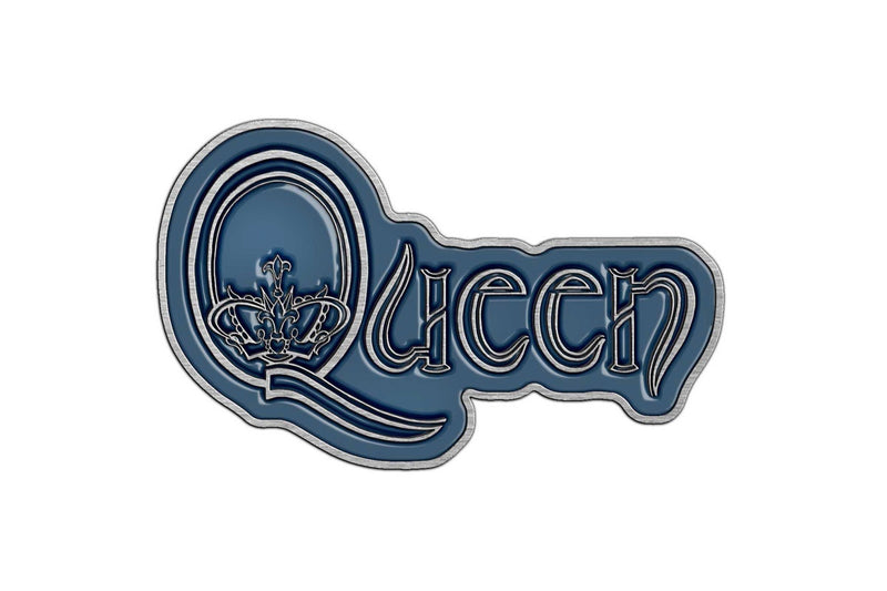 Queen Enamel Infill Logo Badge (Blue/Grey) (One Size)