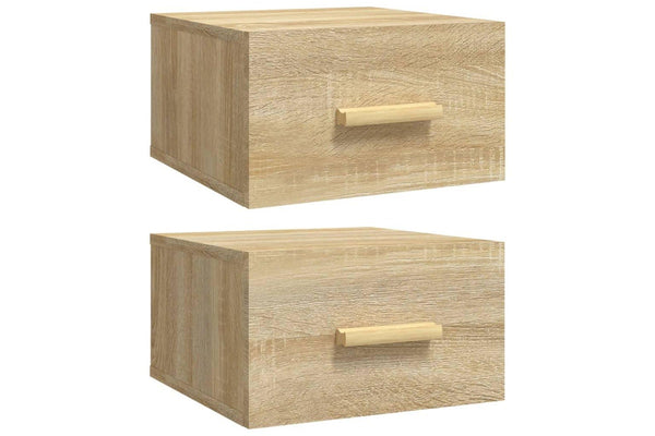 Wall-mounted Bedside Cabinets 2 pcs Sonoma Oak 35x35x20 cm vidaXL