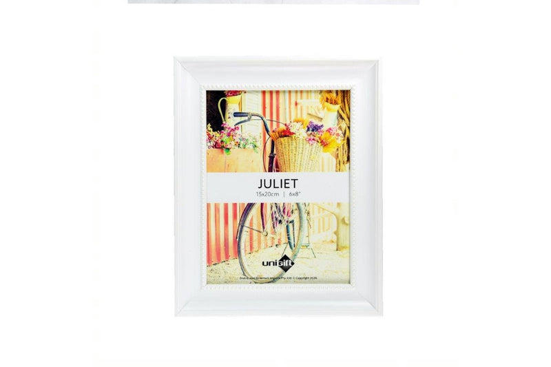 UniGift Photo Frame, Picture Frame Set with Glass Front - White (15x20cm)
