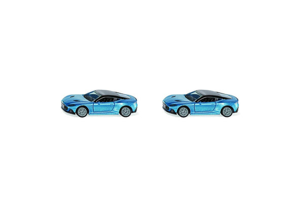 2x Siku 1582 Aston Martin DBS Superleggera Diecast Car Vehicle 80mm Toy Blue 3y+