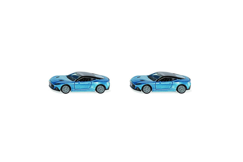 2x Siku 1582 Aston Martin DBS Superleggera Diecast Car Vehicle 80mm Toy Blue 3y+
