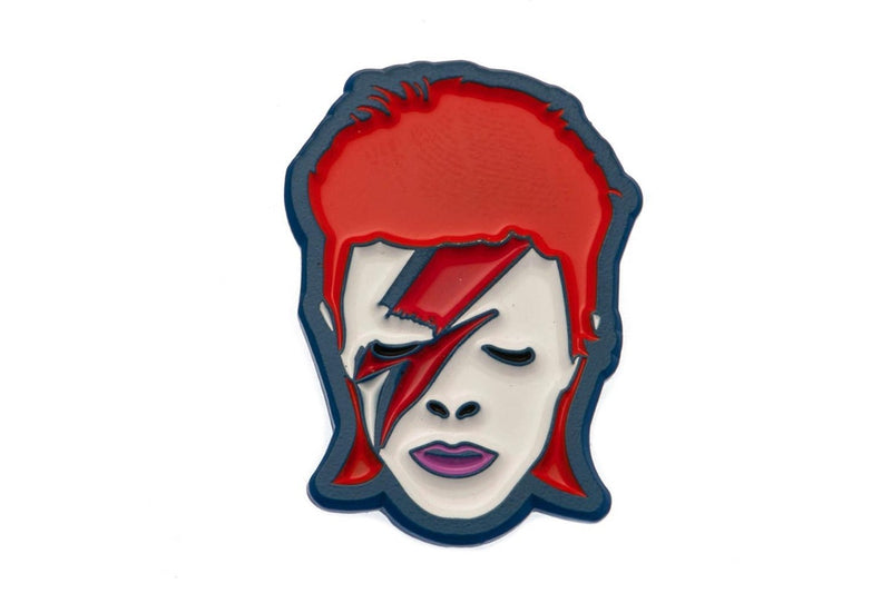 David Bowie Ziggy Stardust Badge (Red/White/Navy) (One Size)