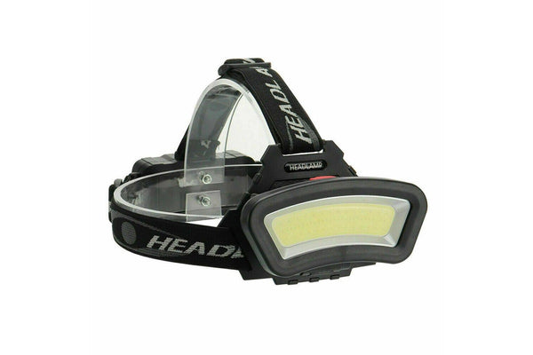 Costcom 100000LM COB+LED Headlamp Headlight Torch USB Rechargeable Flashlight Work 1PCS