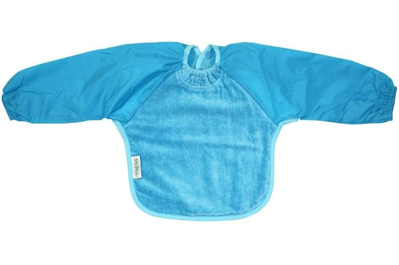 Silly Billyz: Towel Small Long Sleeve Bib - Aqua