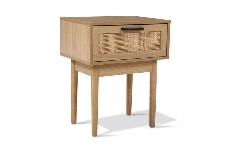 Artiss Bedside Tables Side Table Rattan Drawers Nightstand