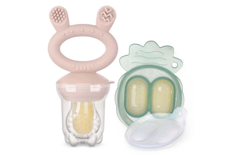 Haakaa: Fresh Food Feeder with Mini Nibble Tray - Blush