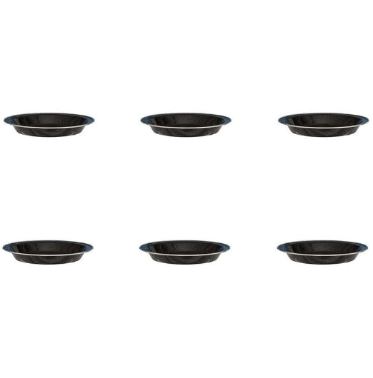 6x Wildtrak Premium Enamel Pie Dish Outdoor Cookware Dinning Camping Hiking