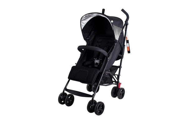 Bebe Care 107cm Mira DLX Stroller Pram Pushchair for Baby Infant Toddler Black