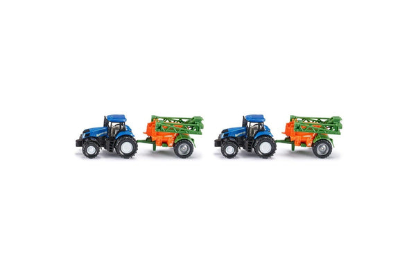 2x Siku 1668 New Holland & Amazone Tractor w Crop Sprayer Kids Toy Car 3y+